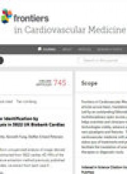 Frontiers In Cardiovascular Medicine